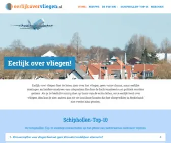 EErlijkovervliegen.nl(Eerlijk over vliegen) Screenshot