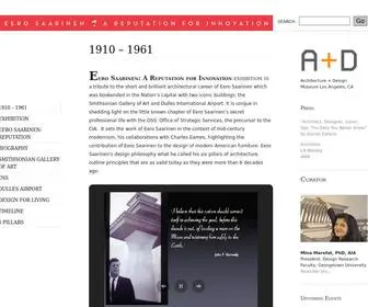 EErosaarinenexhibition.com(Eero Saarinen) Screenshot