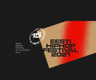 EEstihiphopfestival.ee(14 august 2021) Screenshot