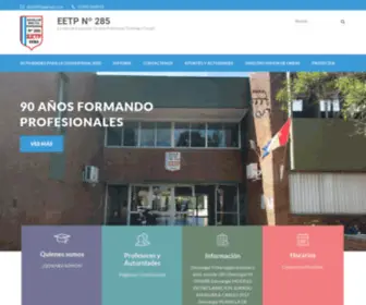 EETP285.com.ar(EETP Nº 285) Screenshot