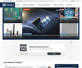 EEweb.com(Electrical Engineering News) Screenshot