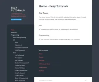 EEzytutorials.com(Eezy Tutorials) Screenshot