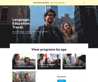 EF.co.nz(EF Education First) Screenshot