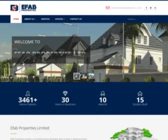 Efabproperties.com(Foremost Real Estate Developer In Abuja Providing Affordable Housing For All Nigerians) Screenshot