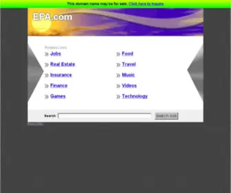 Efa.com(efa) Screenshot