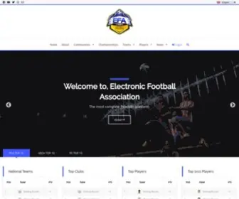 Efaesports.com(Electronic Football Association) Screenshot