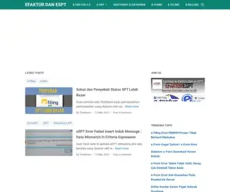 Efakturespt.com(EFaktur dan eSPT) Screenshot