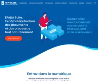 Efalia.com(Dématérialisez) Screenshot