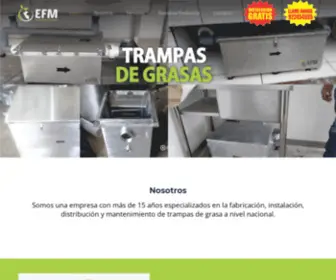 Efamur.com(Fabricación y distribución de trampas de grasa) Screenshot