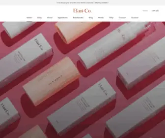 Efani.com.au(Efani Skincare) Screenshot
