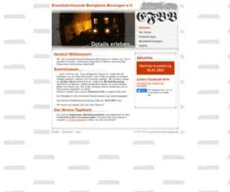 Efbbev.de(Eisenbahnfreunde Bietigheim) Screenshot