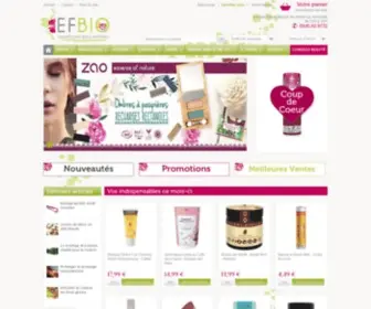 Efbio-Cosmetiques.com(Cosmétiques Bio) Screenshot