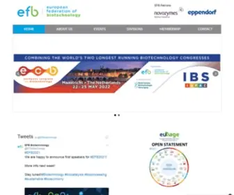 Efbiotechnology.org(European Federation of Biotechnology) Screenshot