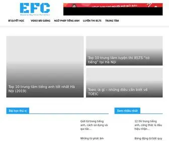 EFC.edu.vn(Website Học tiếng Anh online miễn phí) Screenshot