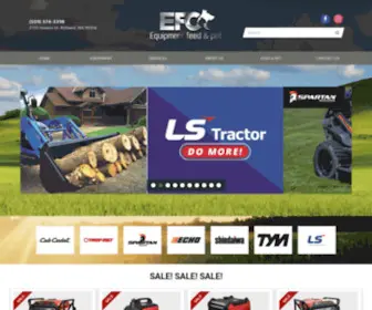 Efcequipment.com(Home EFC Equipment Feed & Pet Richland) Screenshot