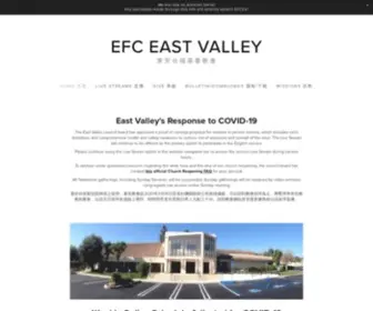 Efcev.org(東安台福基督教會) Screenshot