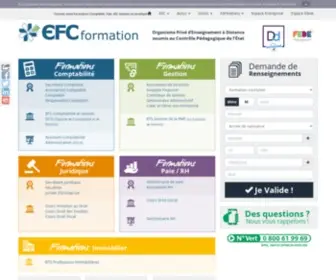 EfcFormation.com(Centre de Formation à Distance) Screenshot