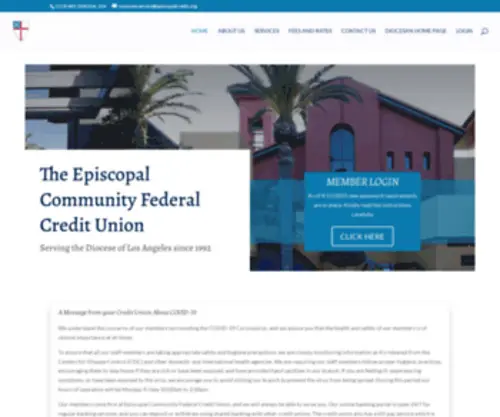 Efcula.org(Credit Union of the Episcopal Diocese of Los Angeles) Screenshot