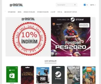 Efdigitalcodes.com(EF Dijital Kartlar) Screenshot