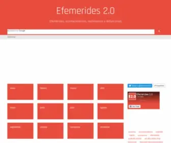 Efemerides20.com(Efemérides 2.0) Screenshot