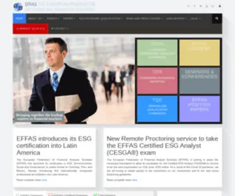 Effas.com(European Federation of Financial Analysts Societies) Screenshot