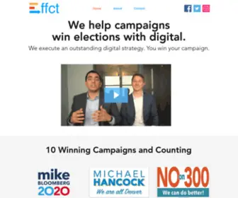EFFCT.org(Helping Campaigns Win Elections) Screenshot