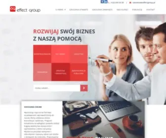 Effectgroup.pl(Firma szkoleniowa Effect Group realizuje szkolenia dla firm otwarte i zamknięte w zakresie) Screenshot