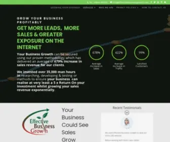 Effectivebusinessgrowth.com(Affordable SEO Will Help you Grow Your Business by Up To 1079%) Screenshot