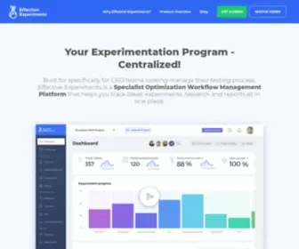 Effectiveexperiments.com(Effective Experiments) Screenshot