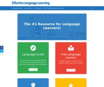 Effectivelanguagelearning.com(Effective Language Learning) Screenshot