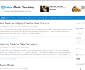 Effectivemusicteaching.com(Effective Music Teaching) Screenshot