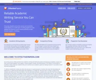 Effectivepapers.com(Effective writing help) Screenshot