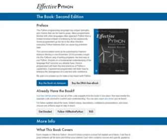 Effectivepython.com(The Book) Screenshot