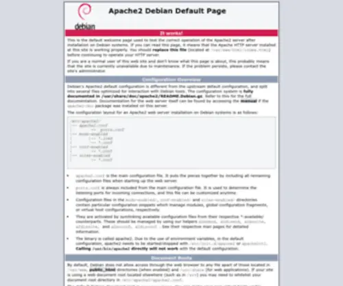 Effeffelle.com(Apache2 Debian Default Page) Screenshot