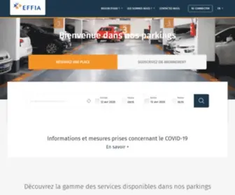Effia.com(Réservez ou souscrivez un abonnement dans un parking) Screenshot