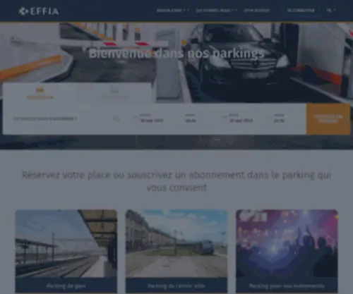 Effia.fr(Réservez ou souscrivez un abonnement dans un parking) Screenshot