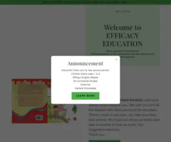 Efficacyeducation.com(Efficacy Education) Screenshot