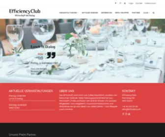 Efficiency.ch(Efficiency Club Zürich) Screenshot