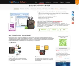 Efficientaddressbook.com(Efficientpim) Screenshot