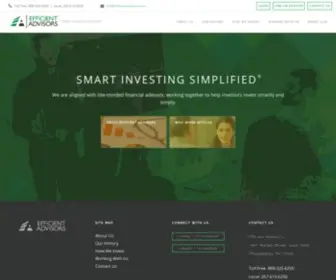 Efficientadvisors.com(Efficient Advisors) Screenshot