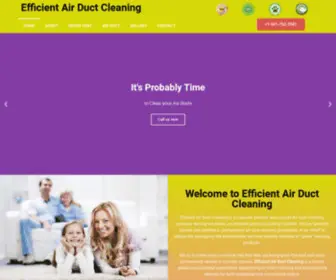 Efficientairductcleaning.com(Airduct Cleaning) Screenshot