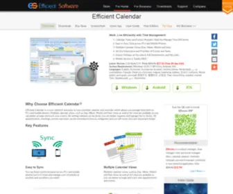 Efficientcalendar.com(Free Scheduler & Planner & Calendar Software) Screenshot