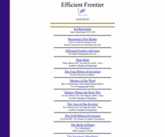 Efficientfrontier.com(Efficient Frontier) Screenshot