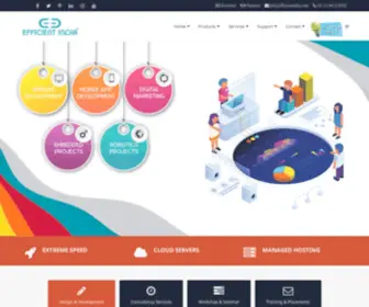 Efficientindia.in(Web Development Company in Delhi. Efficient India) Screenshot