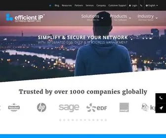 Efficientip.com(EfficientIP provides innovative DDI (DNS) Screenshot
