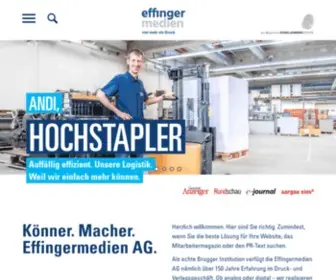 Effingermedien.ch(Druck, Digital, Business-Solutions, Verlag) Screenshot