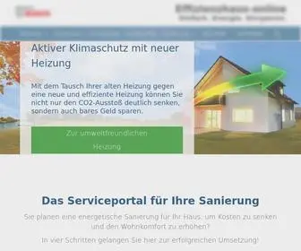 Effizienzhaus-Online.de(Eine Haussanierung ist so individuell wie Sie) Screenshot