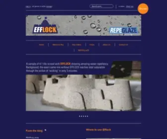 Efflock.com.au(Protection against Damp and Efflorescence) Screenshot