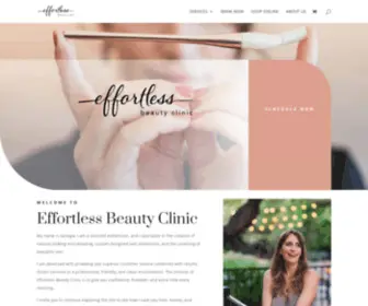 Effortlessbeautyclinic.com(Microblading in Austin) Screenshot