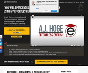 Effortlessenglishclub.com(Revamp your English learning approach) Screenshot